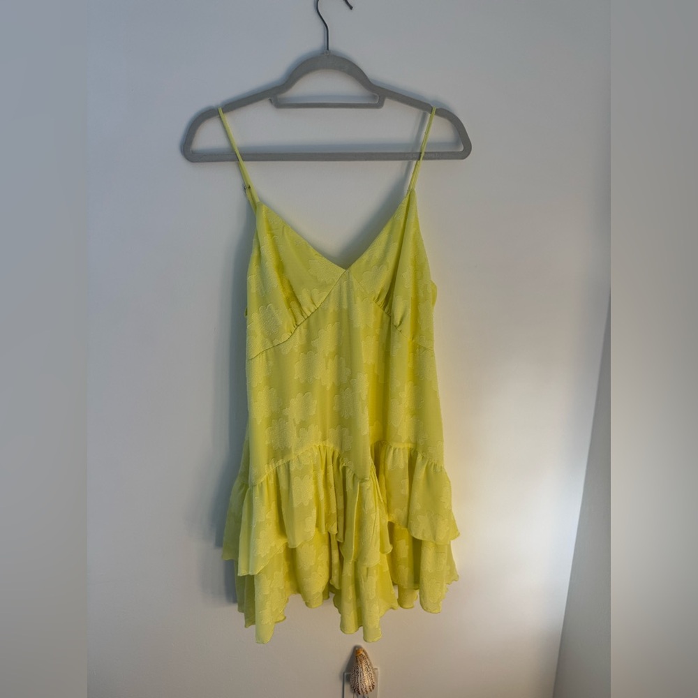 Wild Fable Yellow Tiered Ruffled Camisole